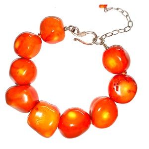 Orange Bead Bracelet